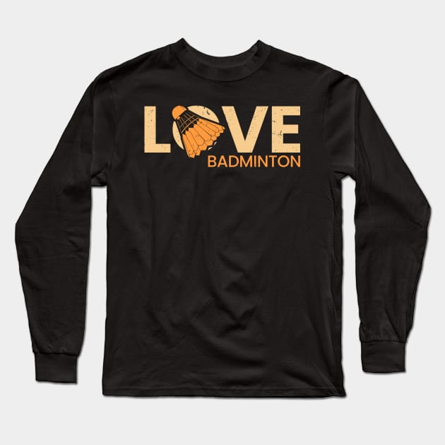 badminton Long Sleeve T-Shirt by Mandala Project